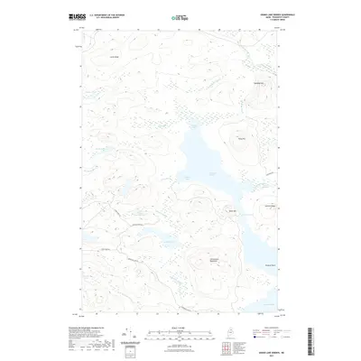 2021 Map of Grand Lake Seboeis, 2021 Print