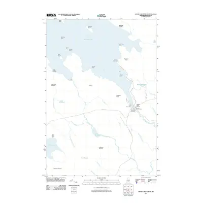 2011 Map of Grand Lake Stream, 2011 Print