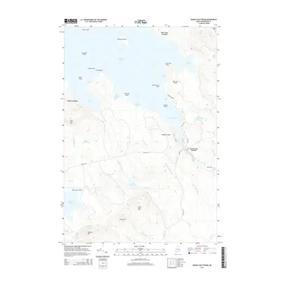 2014 Map of Grand Lake Stream, 2014 Print