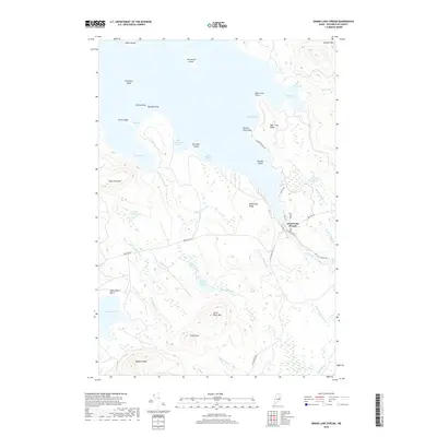 2018 Map of Grand Lake Stream, 2018 Print
