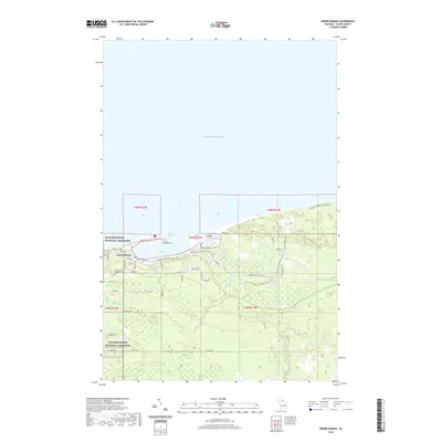 2019 Map of Grand Marais, 2019 Print