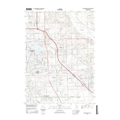 2014 Map of Grand Rapids East, 2014 Print
