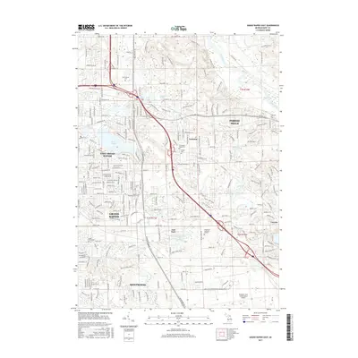 2017 Map of Grand Rapids East, 2017 Print