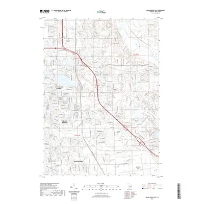 2019 Map of Grand Rapids East, 2019 Print
