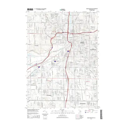 2014 Map of Grand Rapids West, 2014 Print