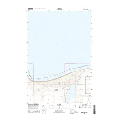 2014 Map of Grand Sable Lake, 2014 Print