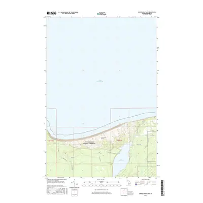 2017 Map of Grand Sable Lake, 2017 Print