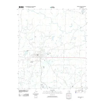 2010 Map of Grand Saline, 2010 Print