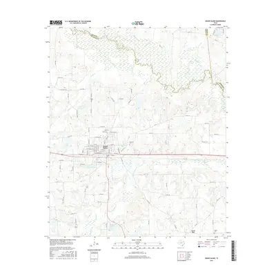 2016 Map of Grand Saline, 2016 Print