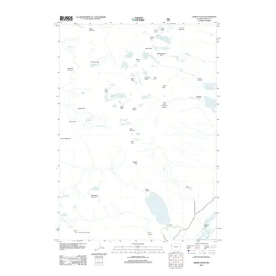 2012 Map of Grand Teton, 2012 Print