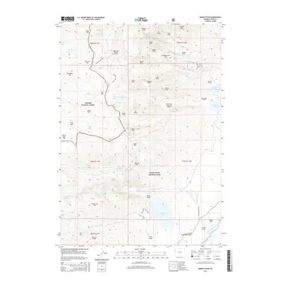 2015 Map of Grand Teton, 2015 Print