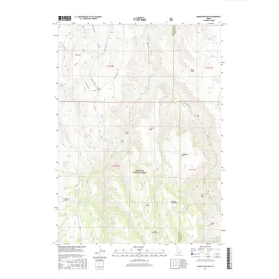 2017 Map of Grand View Peak, 2017 Print