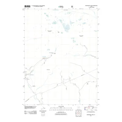 2011 Map of Grandaddy Lake, 2011 Print