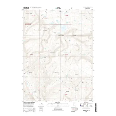2014 Map of Grandaddy Lake, 2014 Print
