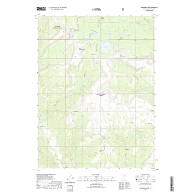 2020 Map of Grandaddy Lake, 2020 Print