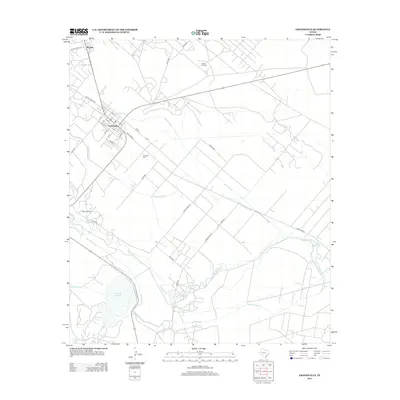 2013 Map of Grandfalls, 2013 Print