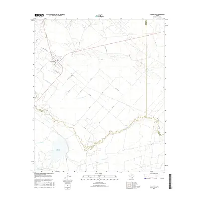 2016 Map of Grandfalls, 2016 Print