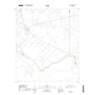 2019 Map of Grandfalls, 2019 Print