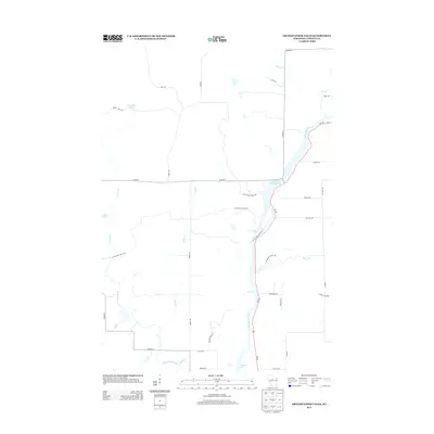 2013 Map of Grandfather Falls, 2013 Print