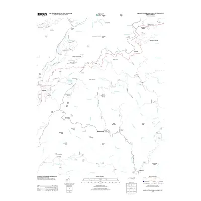 2013 Map of Grandfather Mountain, 2013 Print