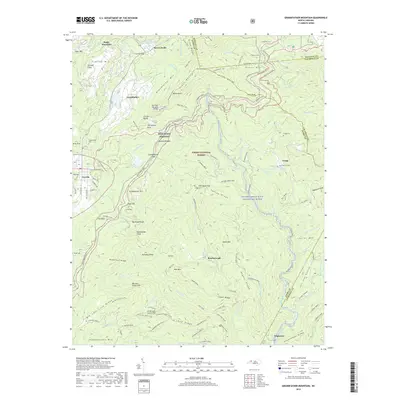 2019 Map of Grandfather Mountain, 2019 Print
