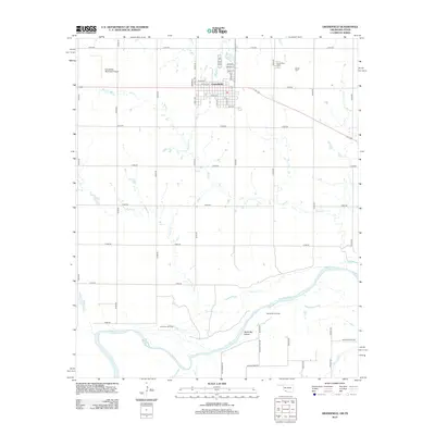 2012 Map of Grandfield, 2012 Print