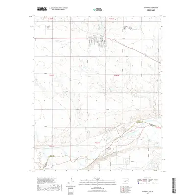 2018 Map of Grandfield, 2018 Print