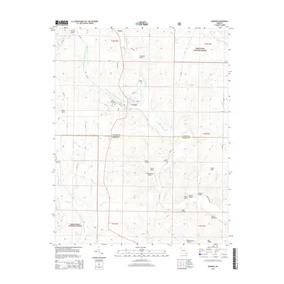 2015 Map of Grandin, 2015 Print