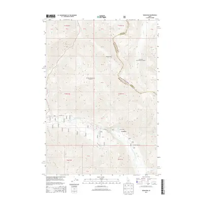 2013 Map of Grandjean, 2013 Print