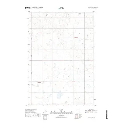 2017 Map of Grandmas Butte, 2017 Print
