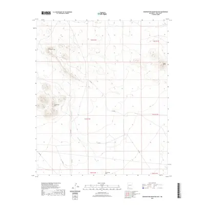 2020 Map of Grandmother Mountain East, 2020 Print