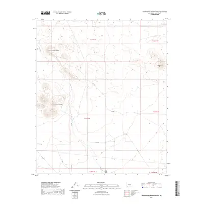 2023 Map of Grandmother Mountain East, 2023 Print