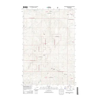 2013 Map of Grandmother Mountain, 2013 Print