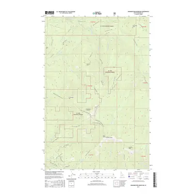 2017 Map of Grandmother Mountain, 2017 Print