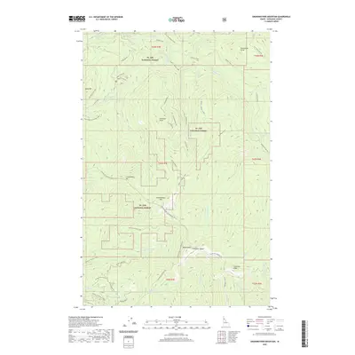 2020 Map of Grandmother Mountain, 2020 Print