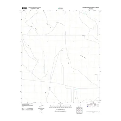 2010 Map of Grandmother Mountain West, 2010 Print