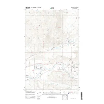 2014 Map of Grandy Lake, 2014 Print