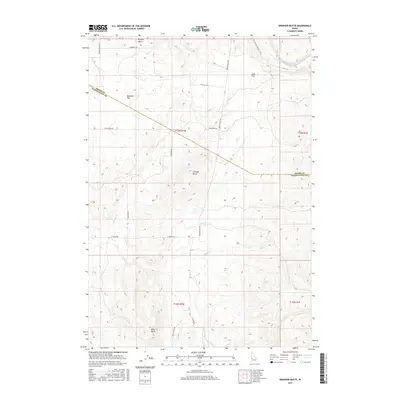 2017 Map of Granger Butte, 2017 Print