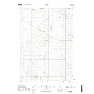 2020 Map of Granger Butte, 2020 Print