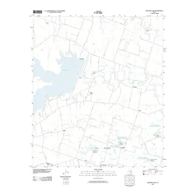 2010 Map of Granger Lake, 2010 Print