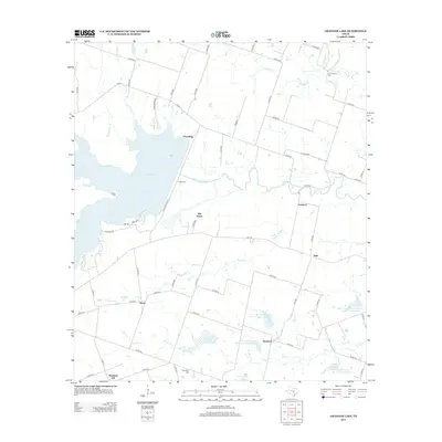 2013 Map of Granger Lake, 2013 Print