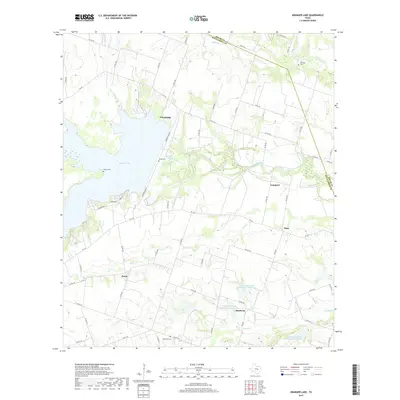 2019 Map of Granger Lake, 2019 Print