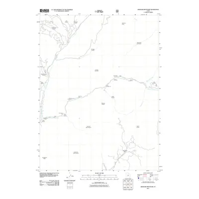 2011 Map of Granger Mountain, 2011 Print