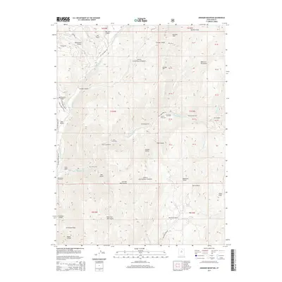 2014 Map of Granger Mountain, 2014 Print