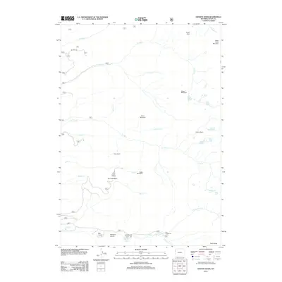 2012 Map of Granite Basin, 2012 Print