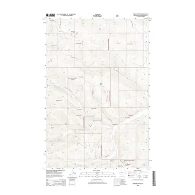 2014 Map of Granite Butte, 2014 Print