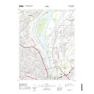 2018 Map of Granite City, 2018 Print
