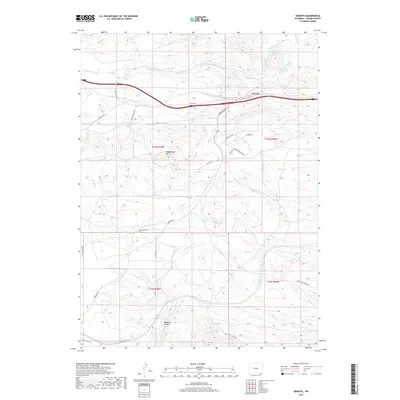 2017 Map of Granite, 2017 Print