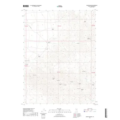 2018 Map of Granite Mountain, 2018 Print