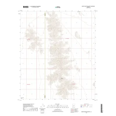 2018 Map of Granite Mountains North, 2018 Print